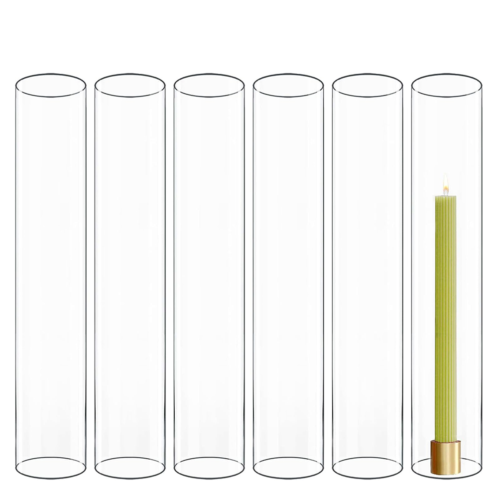 Candle Making Glass - 2/4/6Pcs/lot Wedding Glass Sleeves Bottomless Hurricane