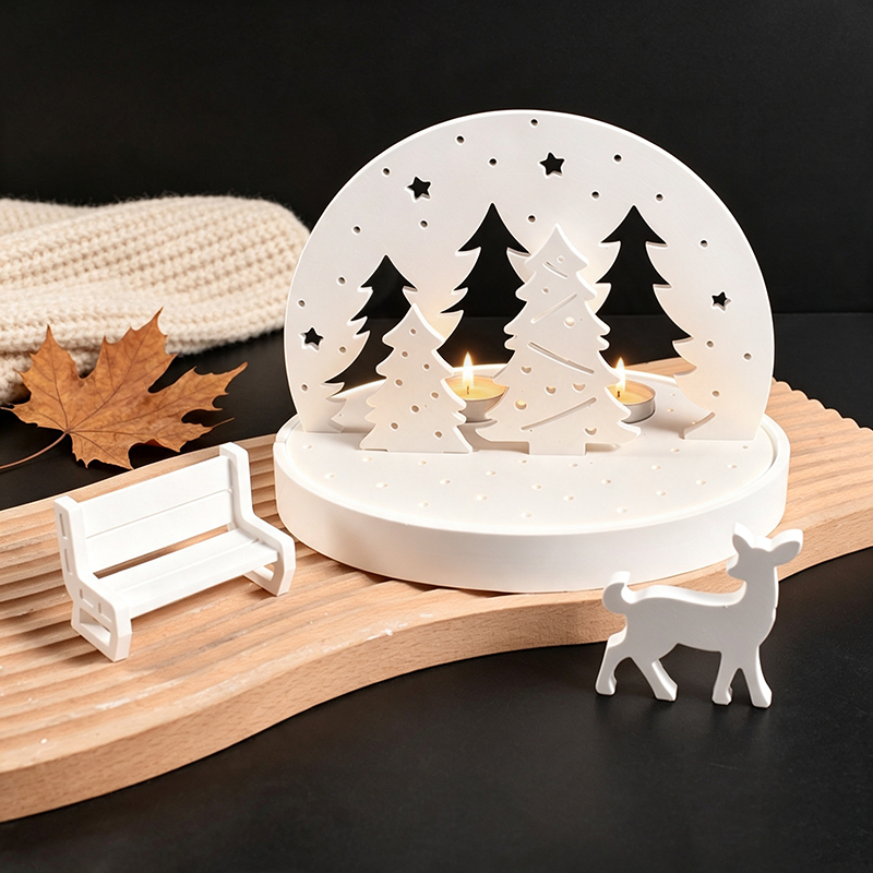 Candle Making Kits - Christmas Elk Tealight Candle Holder Silicone