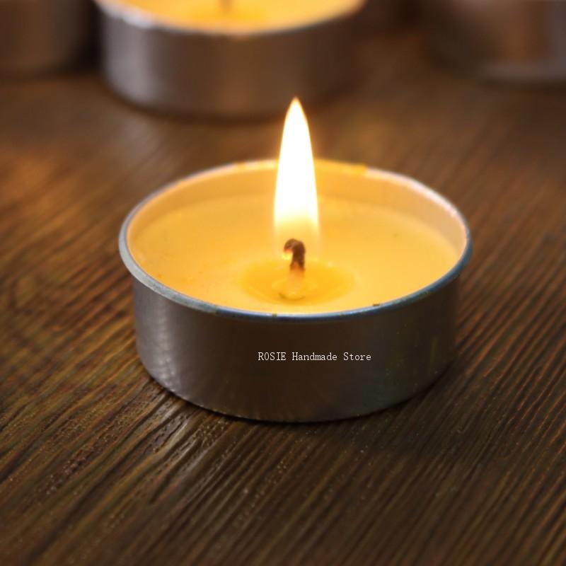 Candle Making Soy Wax - Empty Tea Wax Circular Aluminum Box