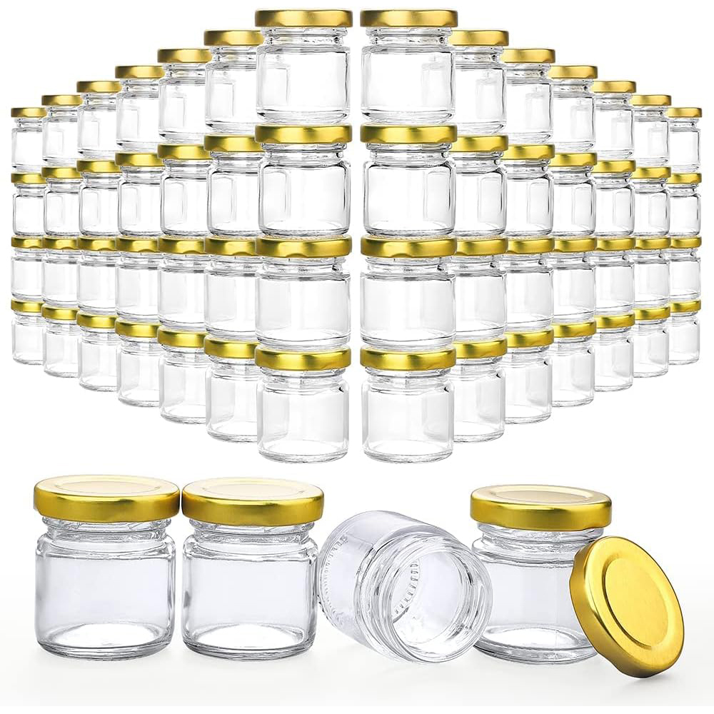 Candle Making Glass - Small Glass Jars with Lids, 1.5