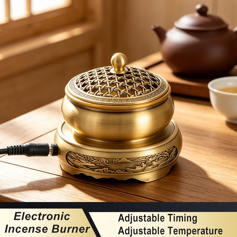 Candle Making Thermometer - 220V Electronic Incense Burner Brass Essential