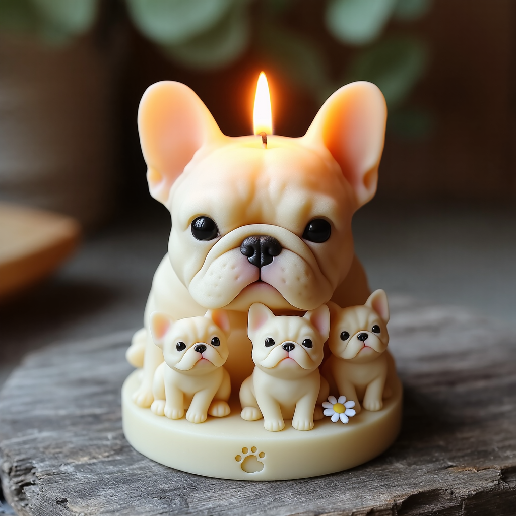 Candle Making Thermometer - French Bulldog Puppy Paw Print 3D