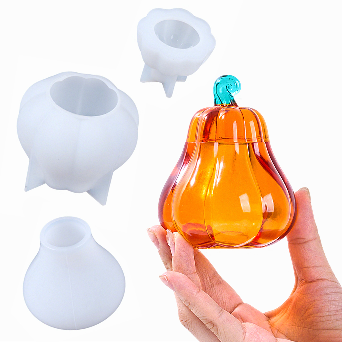Candle Making Moulds - DIY Pumpkin Storage Box Silicone Mold