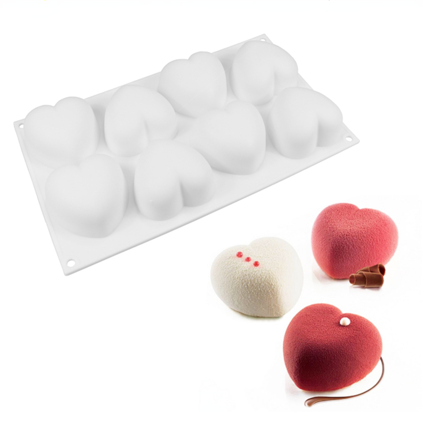 Candle Making Kits - Love Heart Silicone Soap Mold Handmade