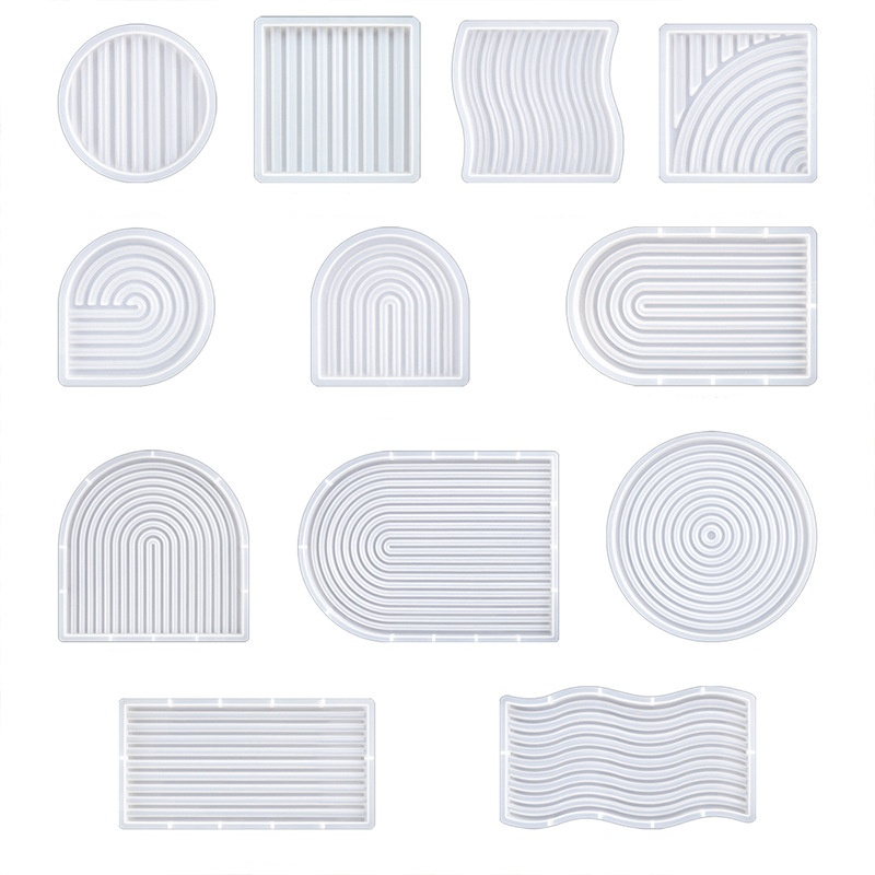 Candle Making Moulds - DIY Striped Wave Tray Mold For