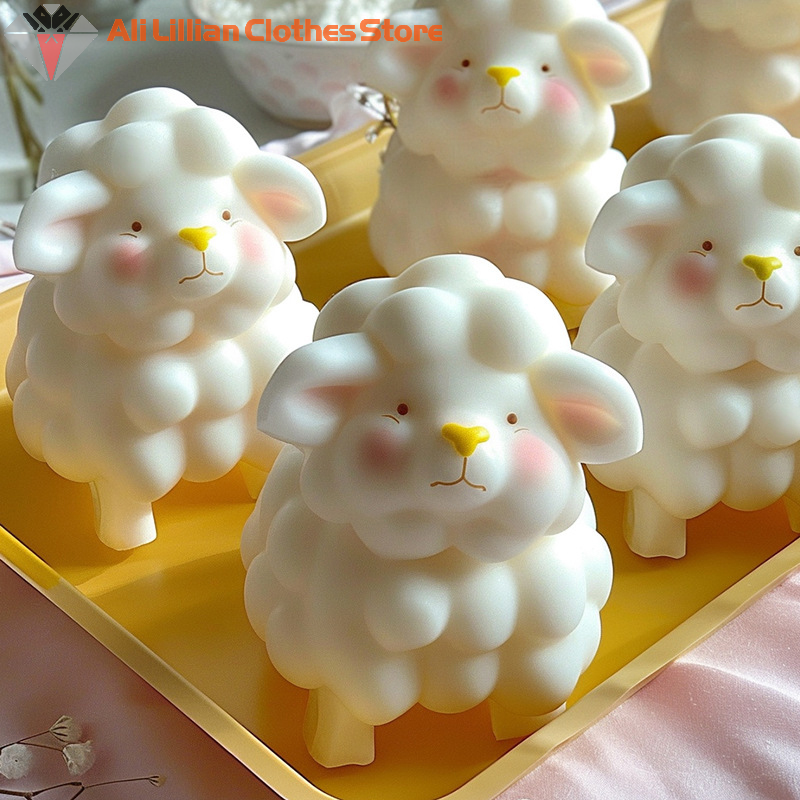 Candle Making Moulds - 3D Sheep Shape Jelly Mold Kitchen