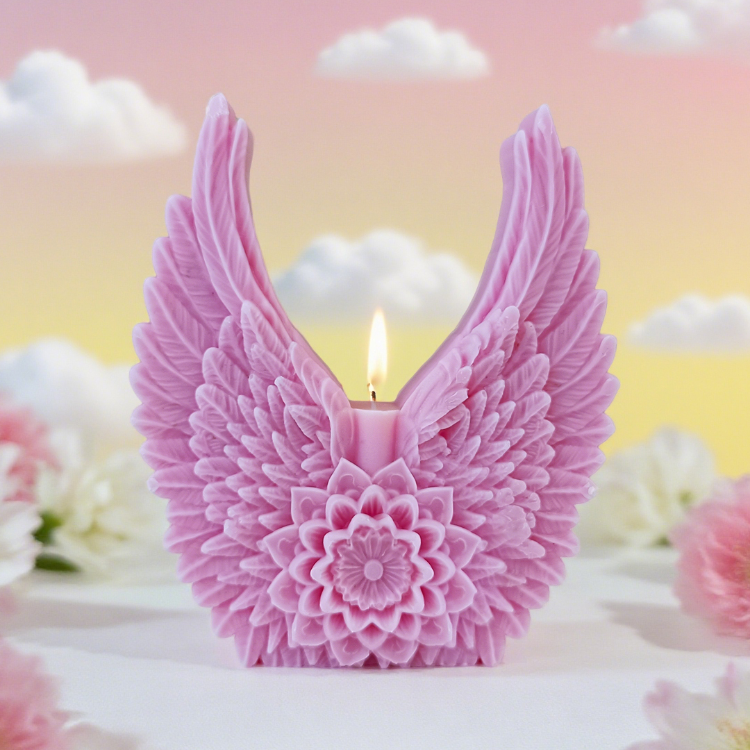Candle Making Soy Wax - Flowers Wing Handmade Candle Mold DIY