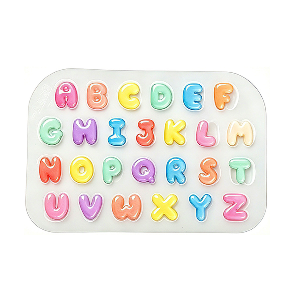 Candle Making Kits - 2Pcs Mini Letter Silicone Mold Cute