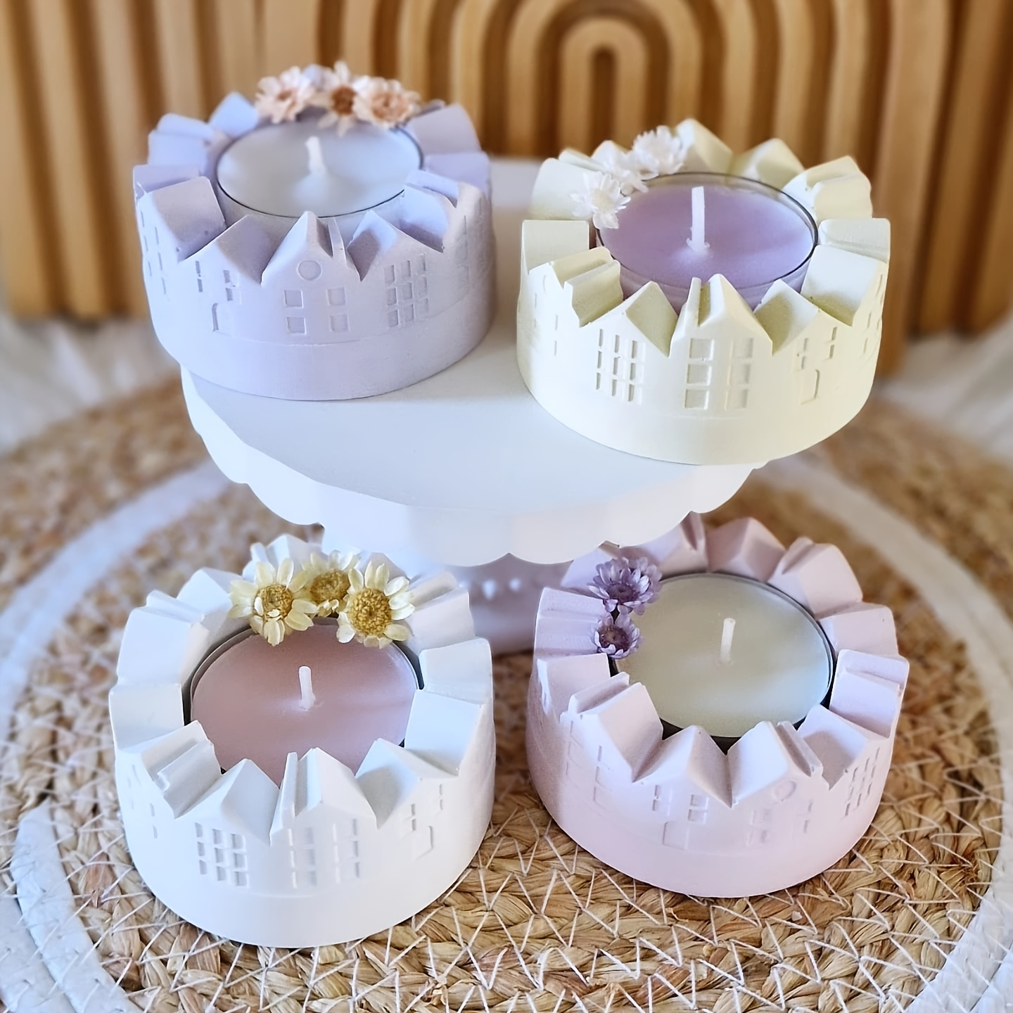 Candle Making Moulds - Reusable Silicone Mold Compatible for Resin