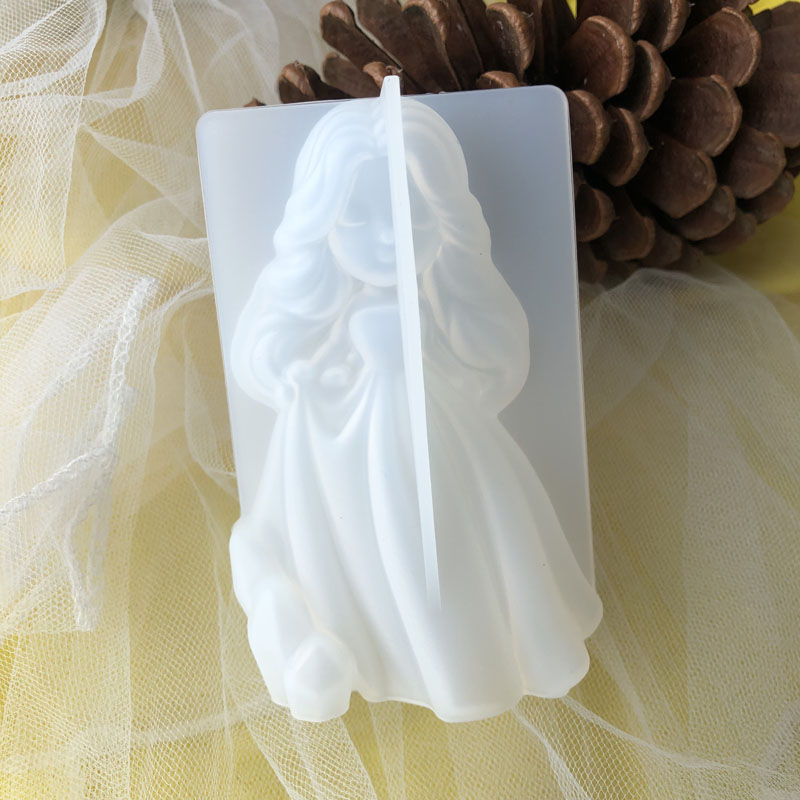 3D Cute Princess Silicone Cand - Candle Making Moulds recension och pris