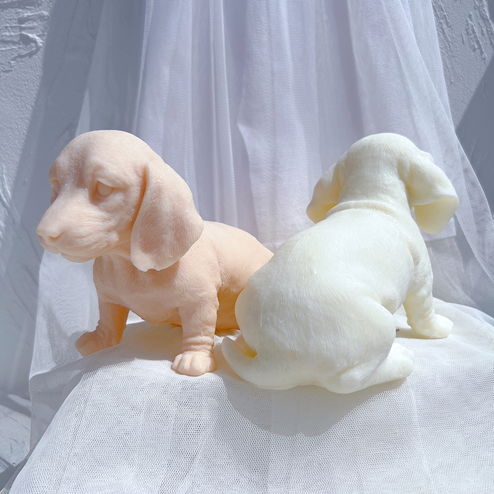 3D Animal Puppy Soy Wax Molds  - Candle Making Soy Wax recension och pris