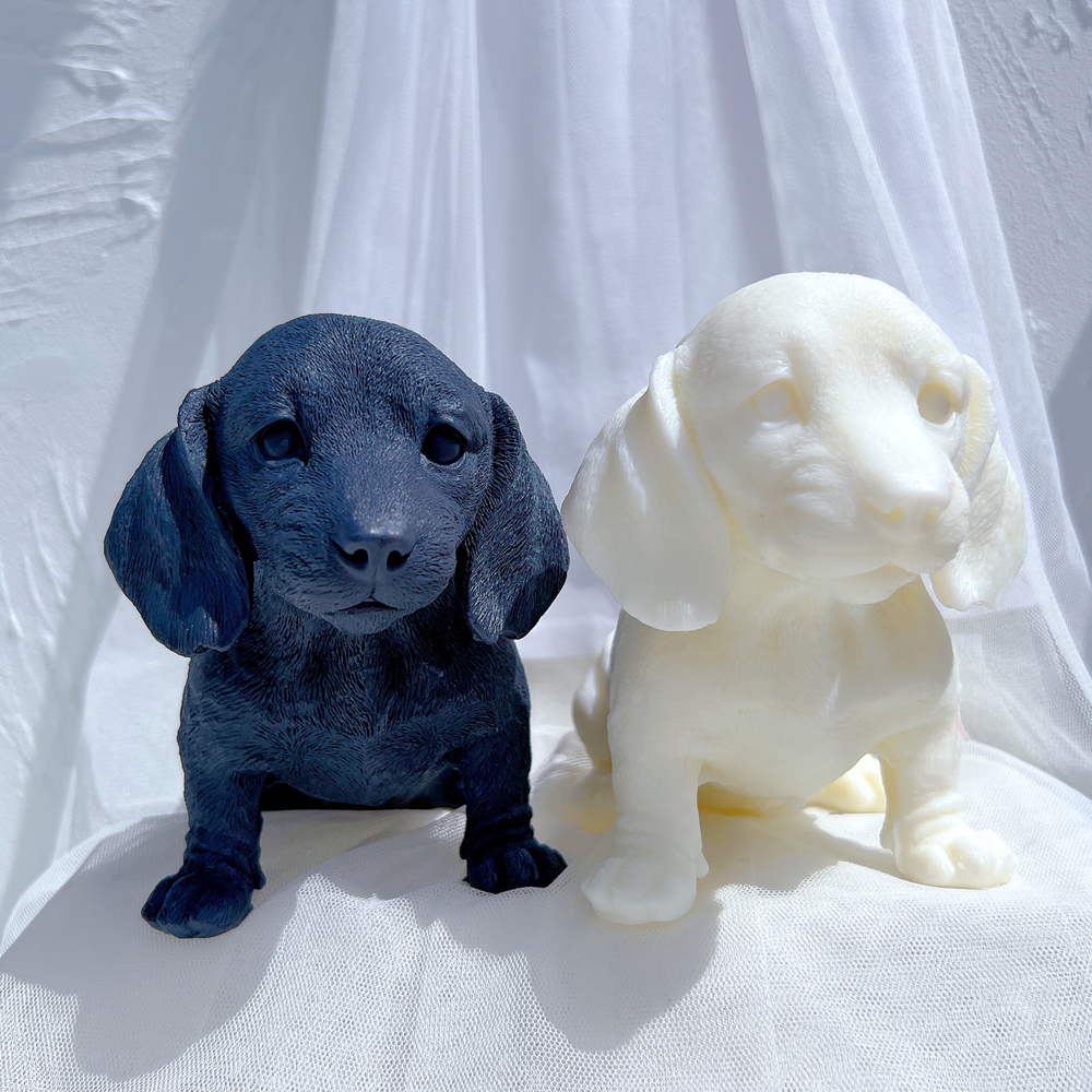3D Animal Puppy Soy Wax Molds  - Candle Making Soy Wax recension och pris