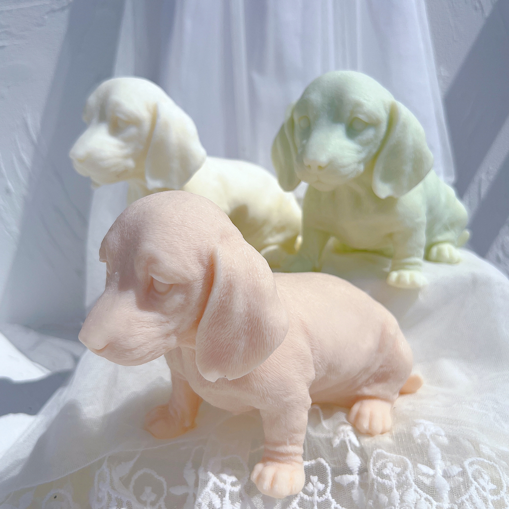 3D Animal Puppy Soy Wax Molds  - Candle Making Soy Wax recension och pris