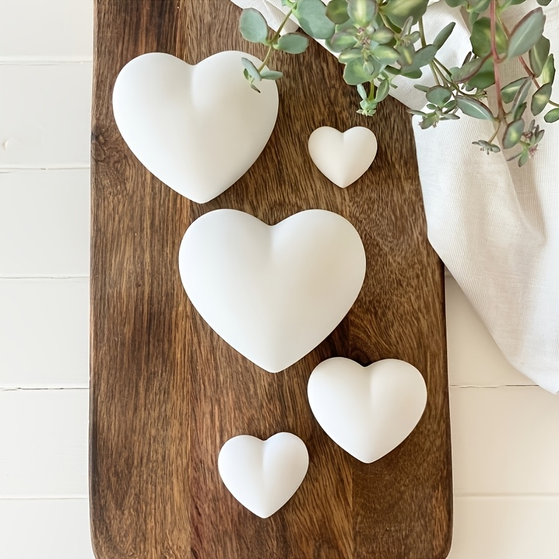 5pcs Heart-Shaped Gypsum Candl - Candle Making Moulds recension och pris