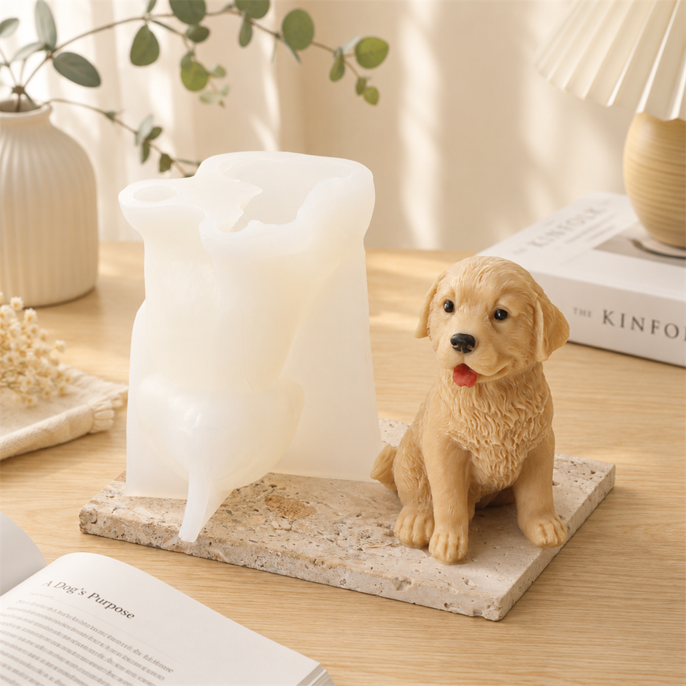 Golden Retriever Silicone Cand - Candle Making Soy Wax recension och pris
