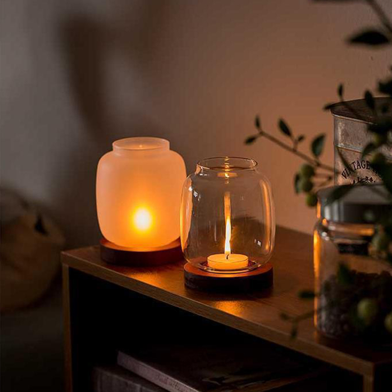 Vintage Wooden Candle Holder W - Candle Making Glass recension och pris