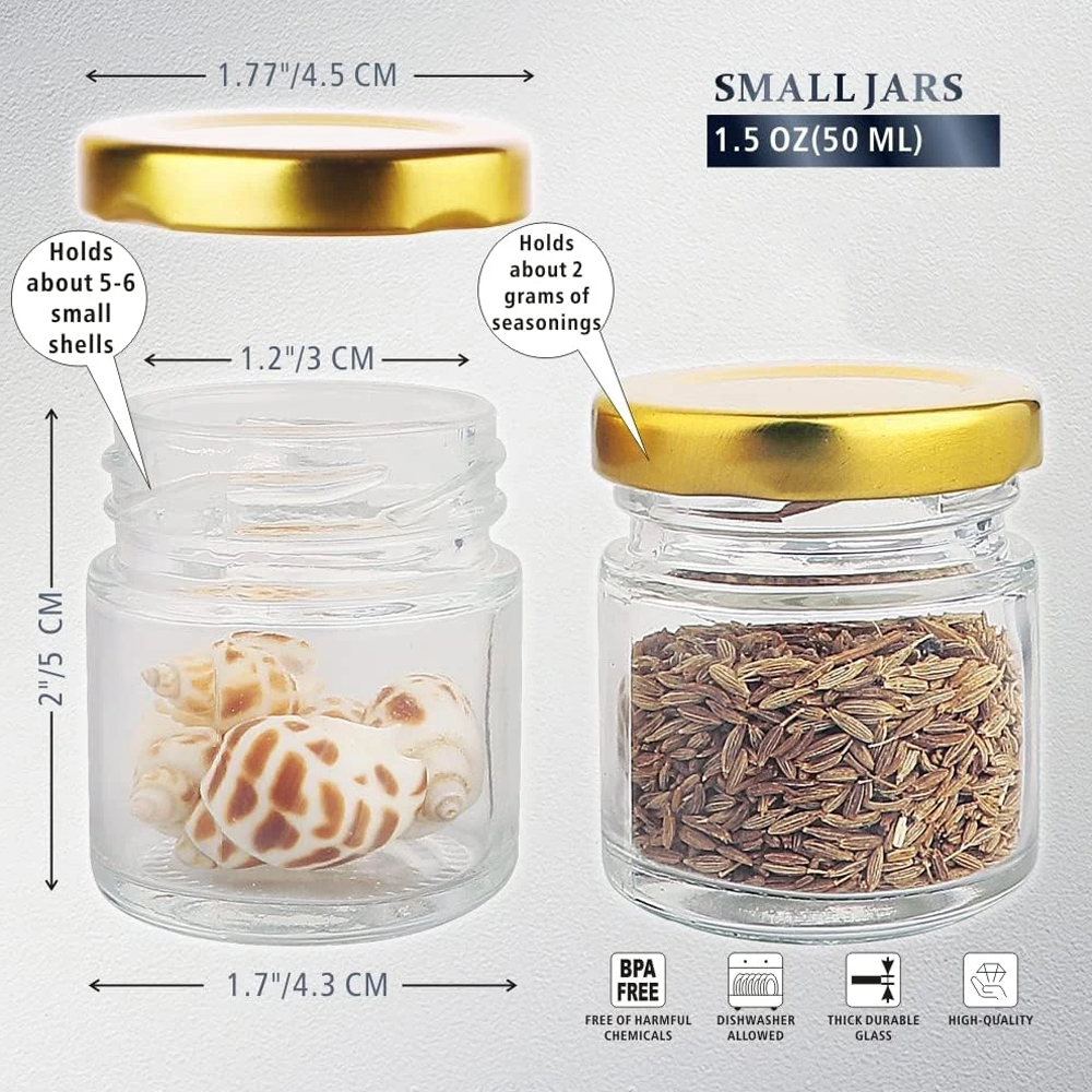 Small Glass Jars with Lids, 1. - Candle Making Glass recension och pris
