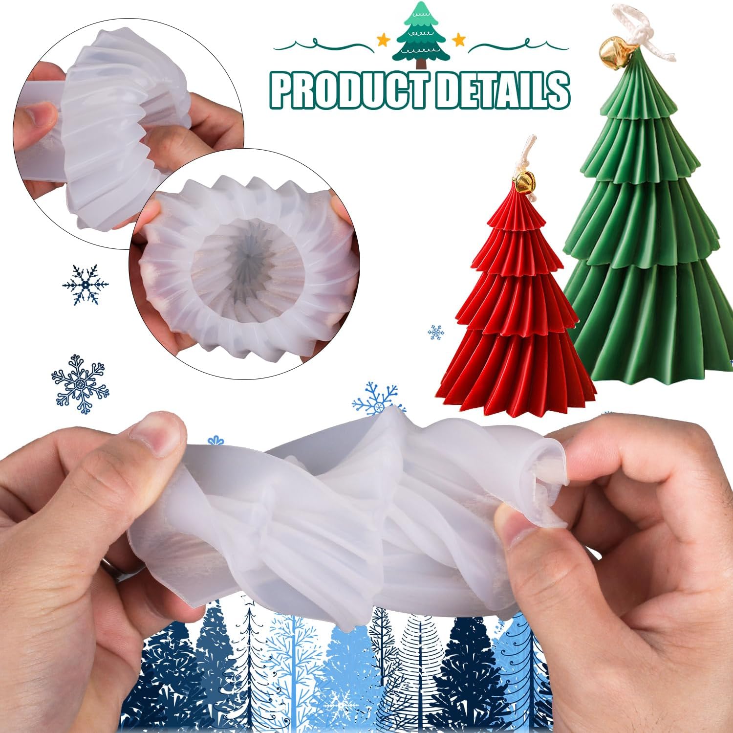 Christmas Tree Silicone Candle - Candle Making Kit Xmas recension och pris