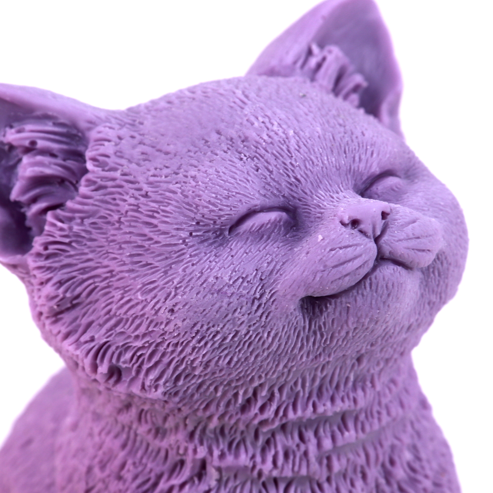 Cute Sitting Cat Candle Silico - Candle Making Soy Wax recension och pris