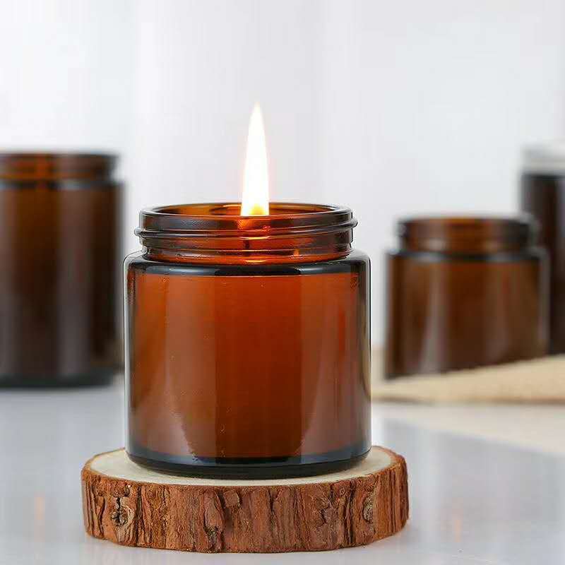 6pc 100/250ml Amber Glass Cand - Candle Making Glass recension och pris