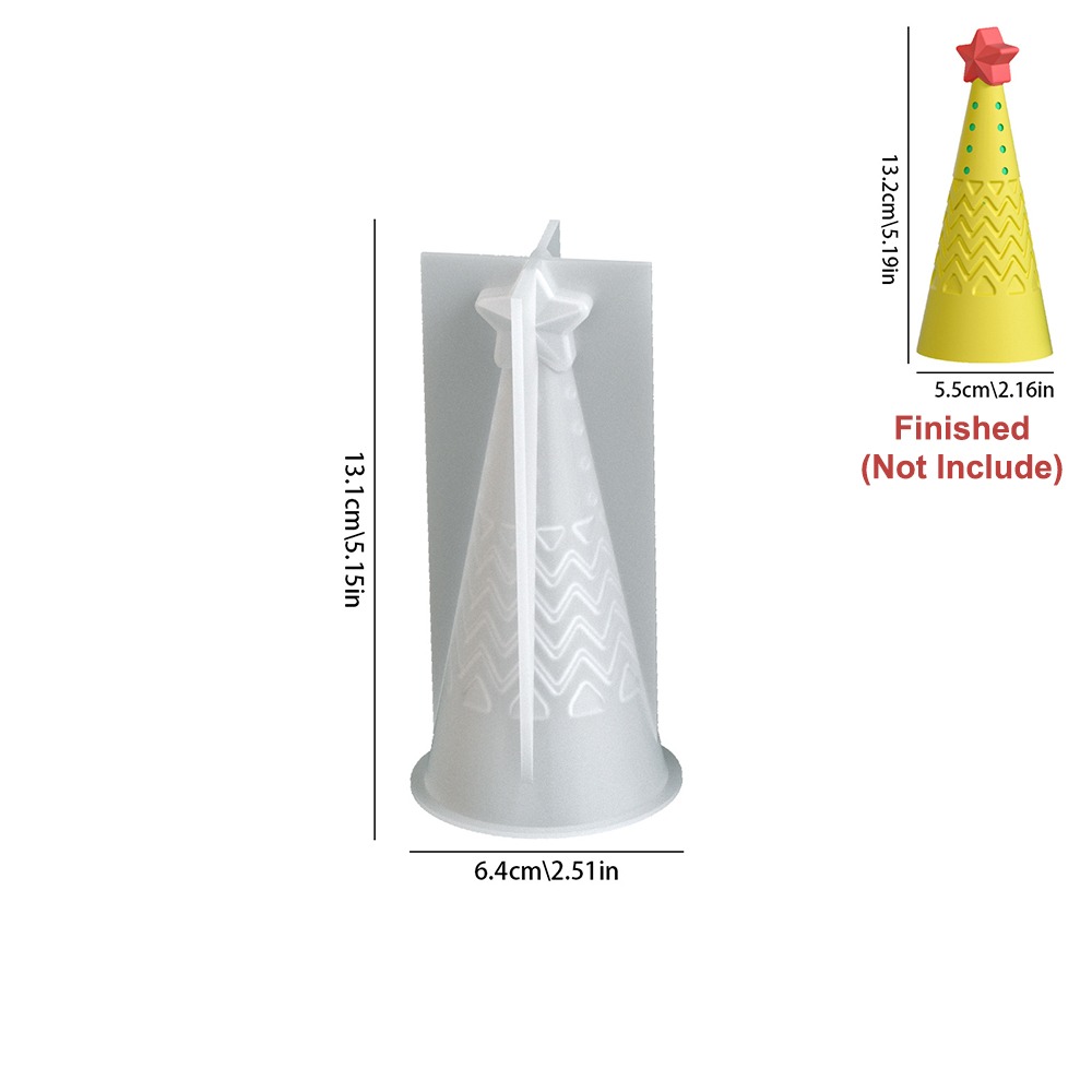 Silicone Christmas Cone Candle - Candle Making Kit Xmas recension och pris