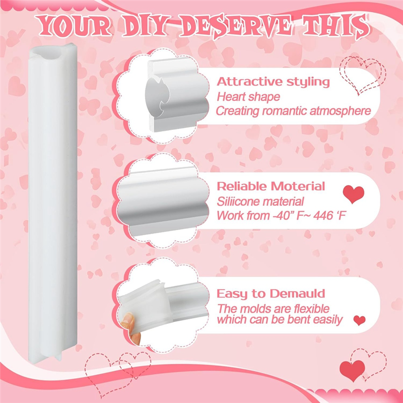 6 Piece Long Tube Silicone Mol - Candle Making Youtube recension och pris