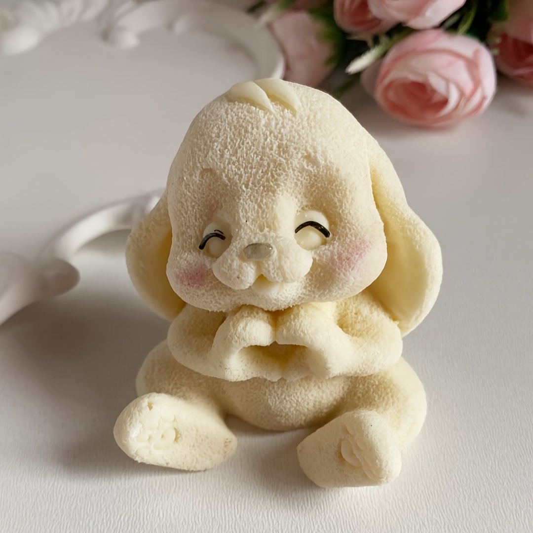 1pc Adorable Rabbit Resin Sili - Candle Making Moulds recension och pris