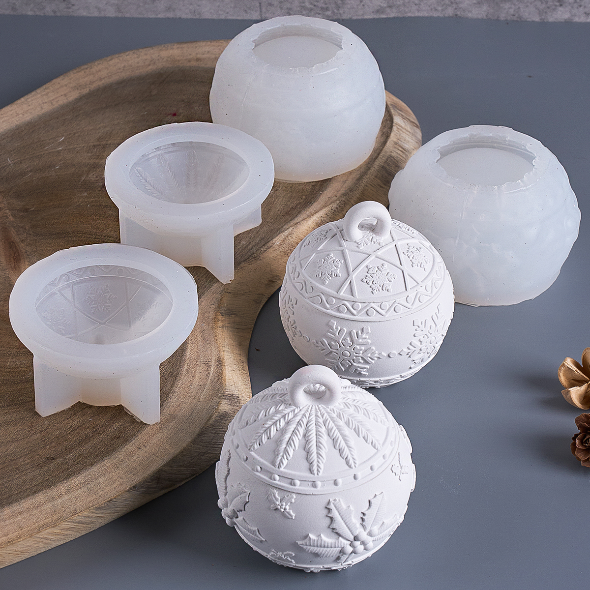 Christmas Round Ball Candle Ja - Candle Making Kit Xmas recension och pris
