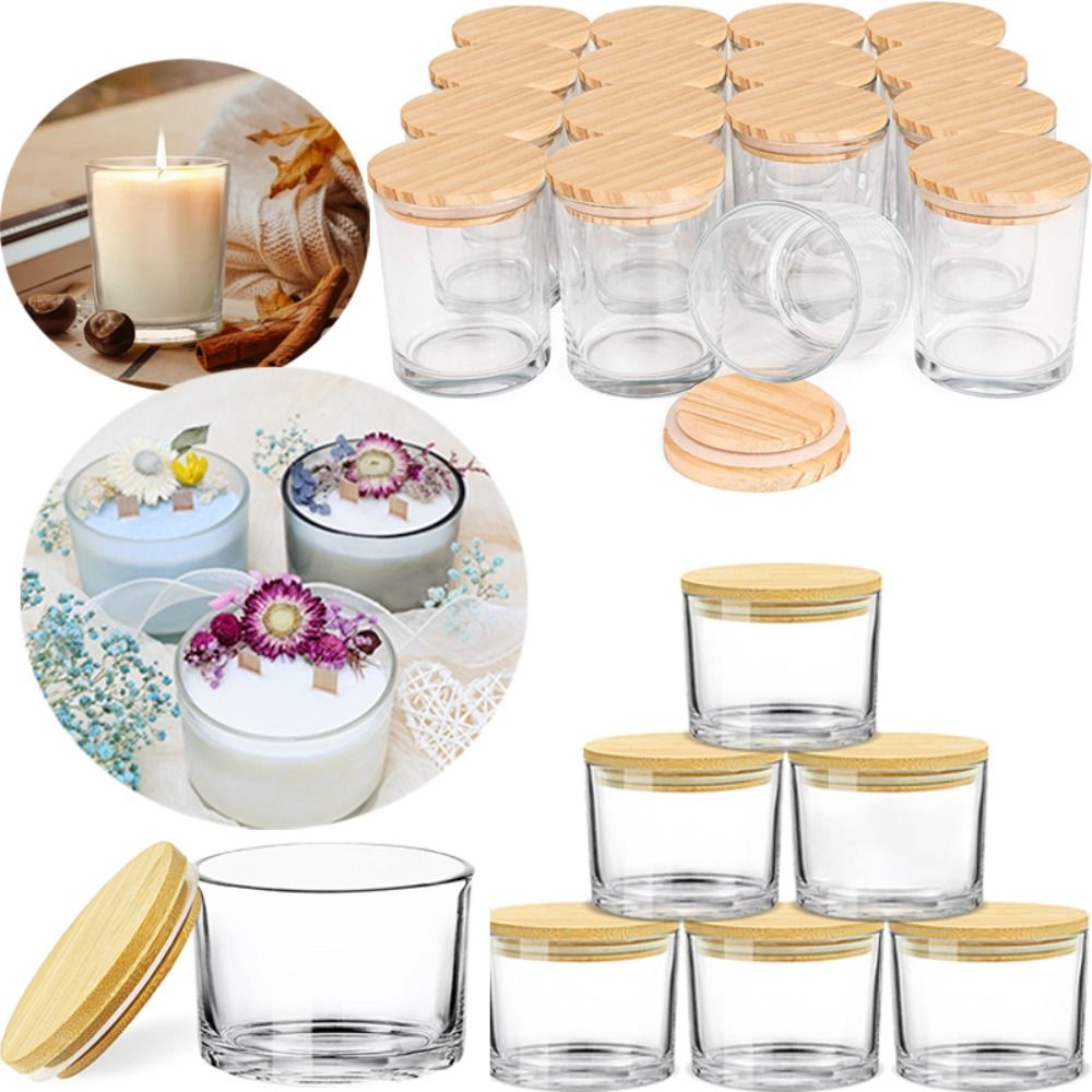 Clear Glass Candle Jars Small  - Candle Making Glass recension och pris
