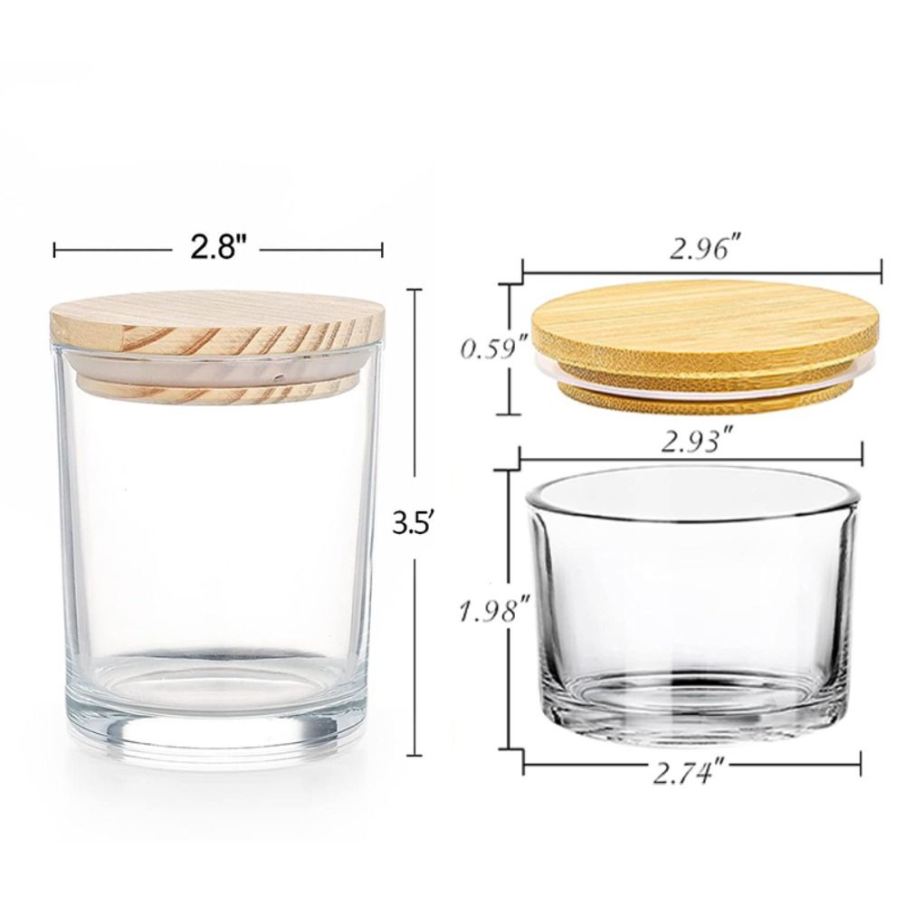 Clear Glass Candle Jars Small  - Candle Making Glass recension och pris
