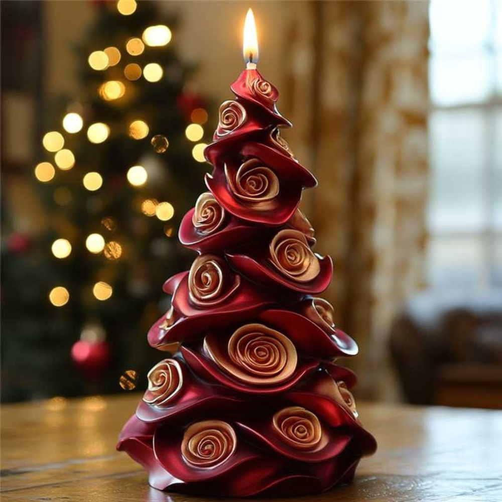 New Rose Christmas Tree Candle - Candle Making Kit Xmas recension och pris