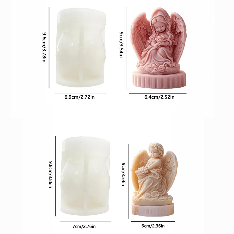 3D cute couple angel candle mo - Candle Making Thermometer recension och pris