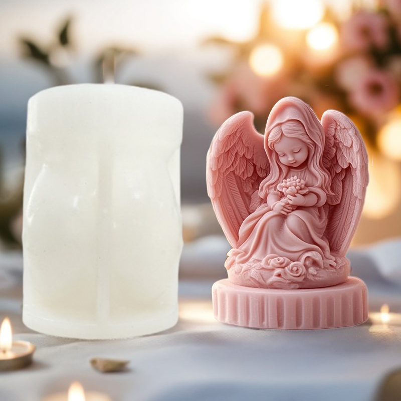 3D cute couple angel candle mo - Candle Making Thermometer recension och pris