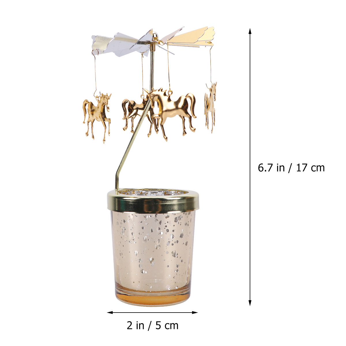 Rotating Glass Candlestick Han - Candle Making Glass recension och pris