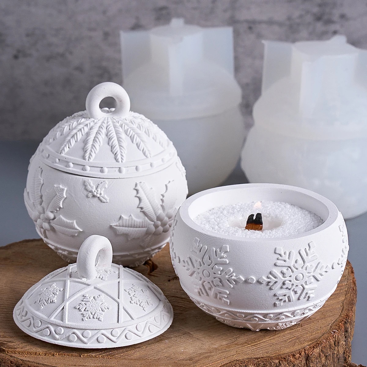Christmas Round Ball Candle Ja - Candle Making Kit Xmas recension och pris