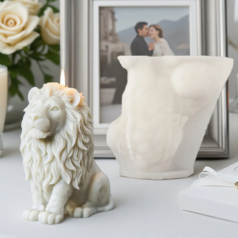 3D Lion Relief Candle Mold - F - Candle Making Thermometer recension och pris