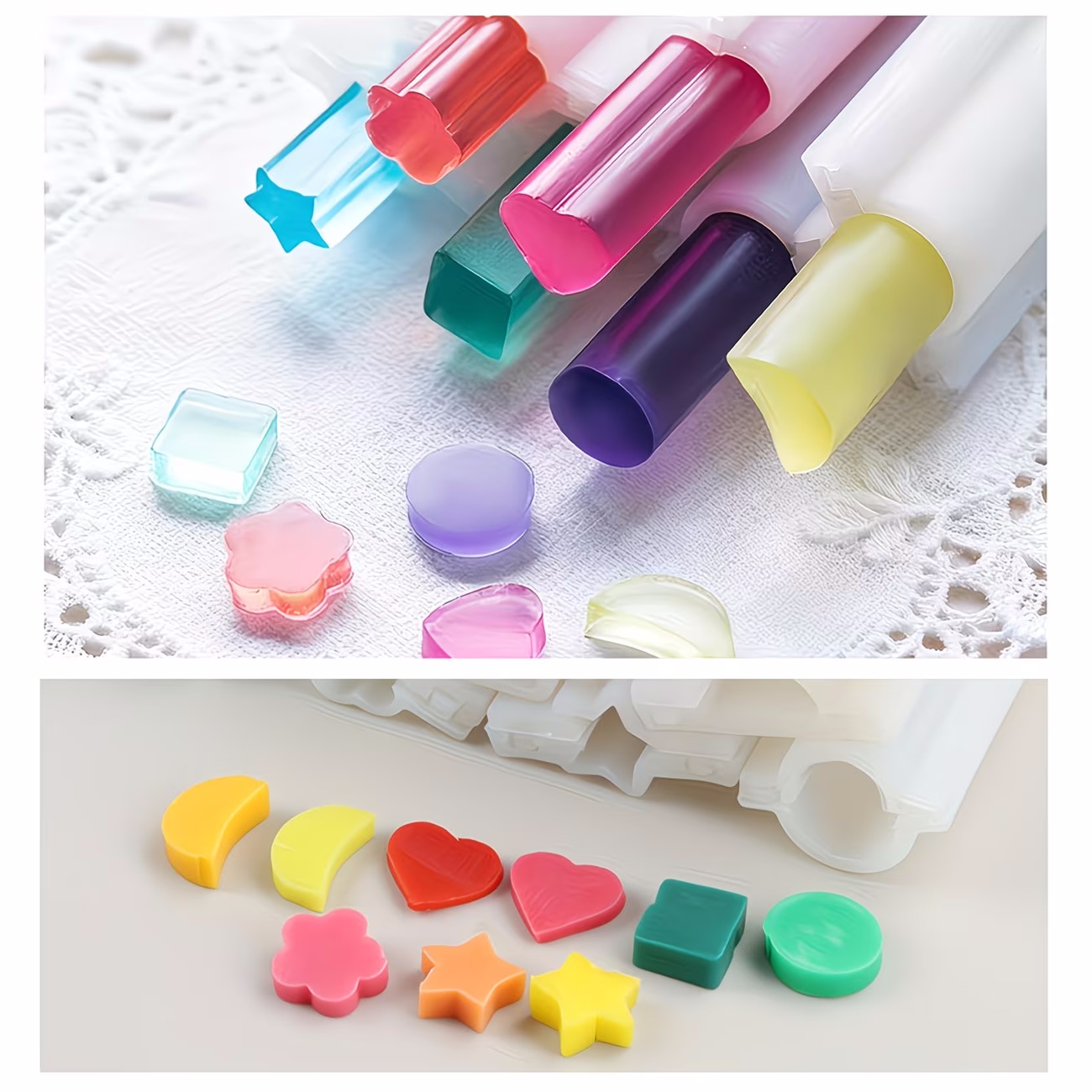 Silicone Tube Mold Star Heart  - Candle Making Youtube recension och pris
