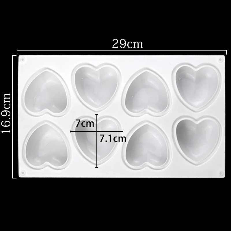 Love Heart Silicone Soap Mold  - Candle Making Kits recension och pris