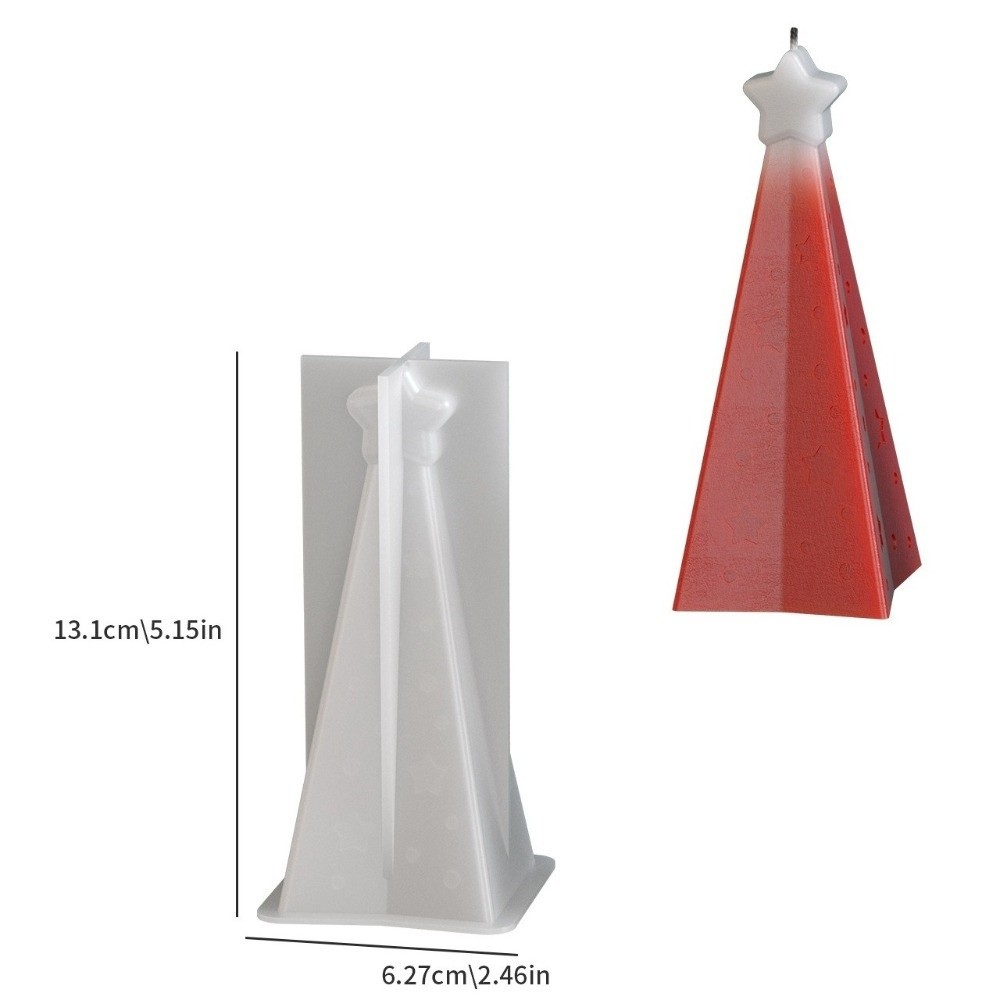 New Silicone Christmas Cone Ca - Candle Making Kit Xmas recension och pris
