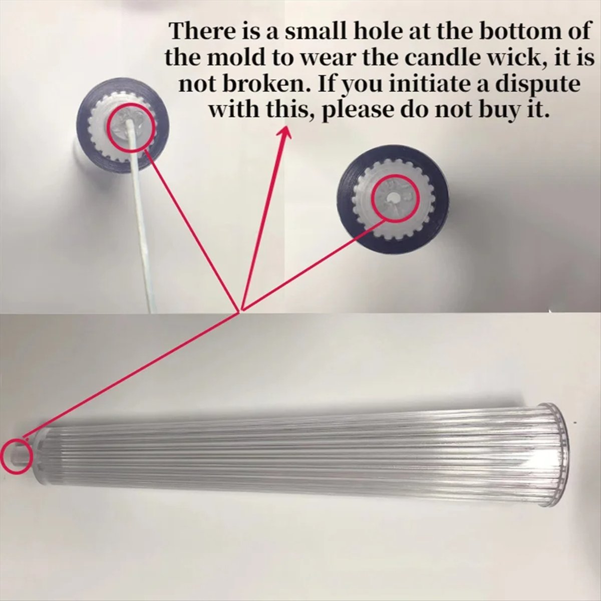 *ABAB Striped Long Pole Column - Candle Making Kits recension och pris