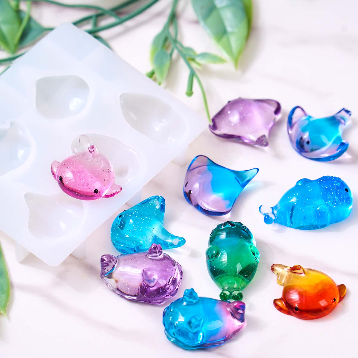 3D Healing Kawaii Manta Ray Wh - Candle Making Moulds recension och pris