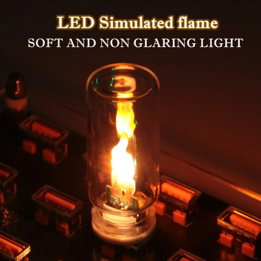USB Flame Flickering LED Frost - Candle Making Glass recension och pris