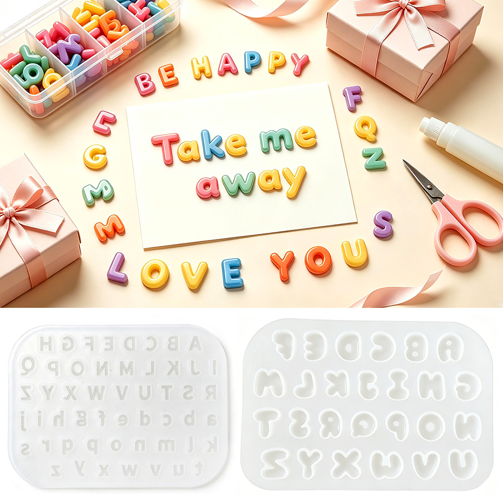 2Pcs Mini Letter Silicone Mold - Candle Making Kits recension och pris