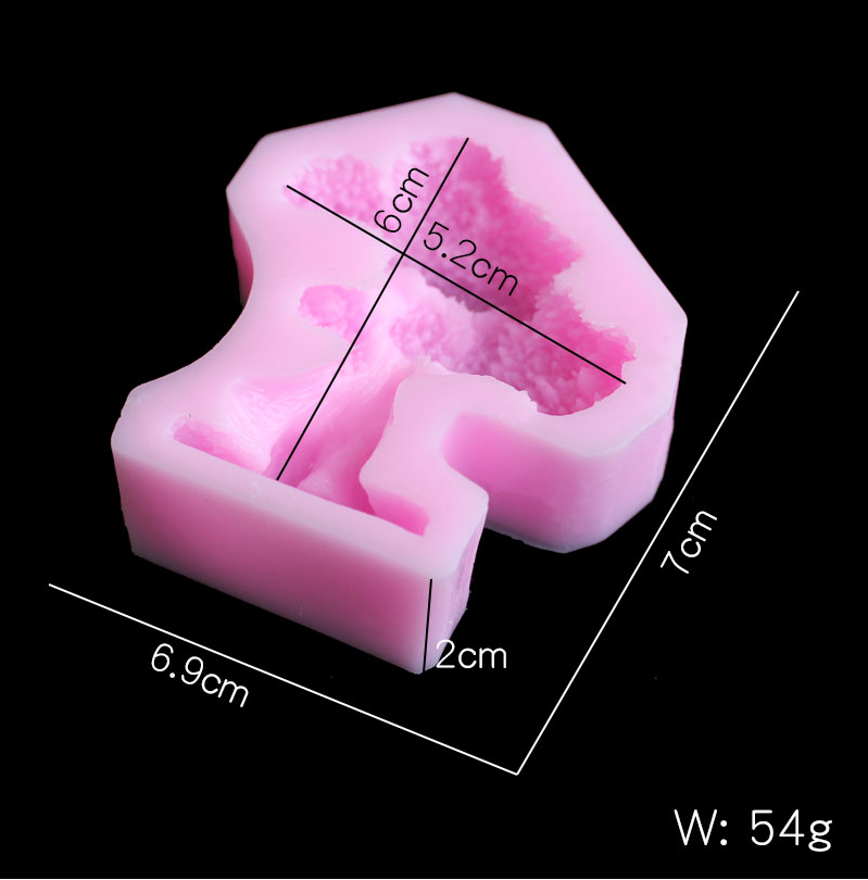 Pine tree silica gel mold DIY  - Candle Making Moulds recension och pris