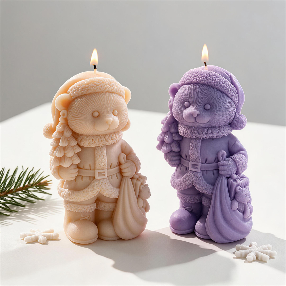 Christmas Bear Hold Gift Candl - Candle Making Soy Wax recension och pris