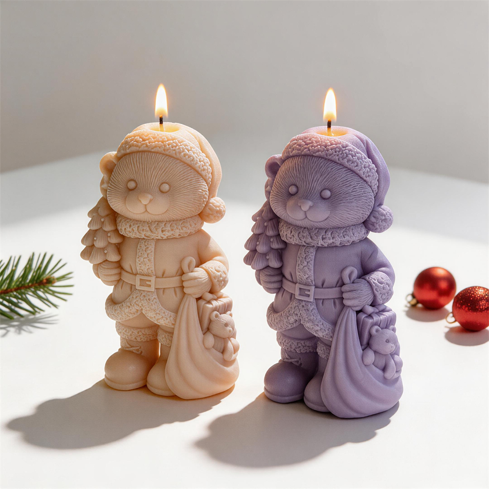 Christmas Bear Hold Gift Candl - Candle Making Soy Wax recension och pris