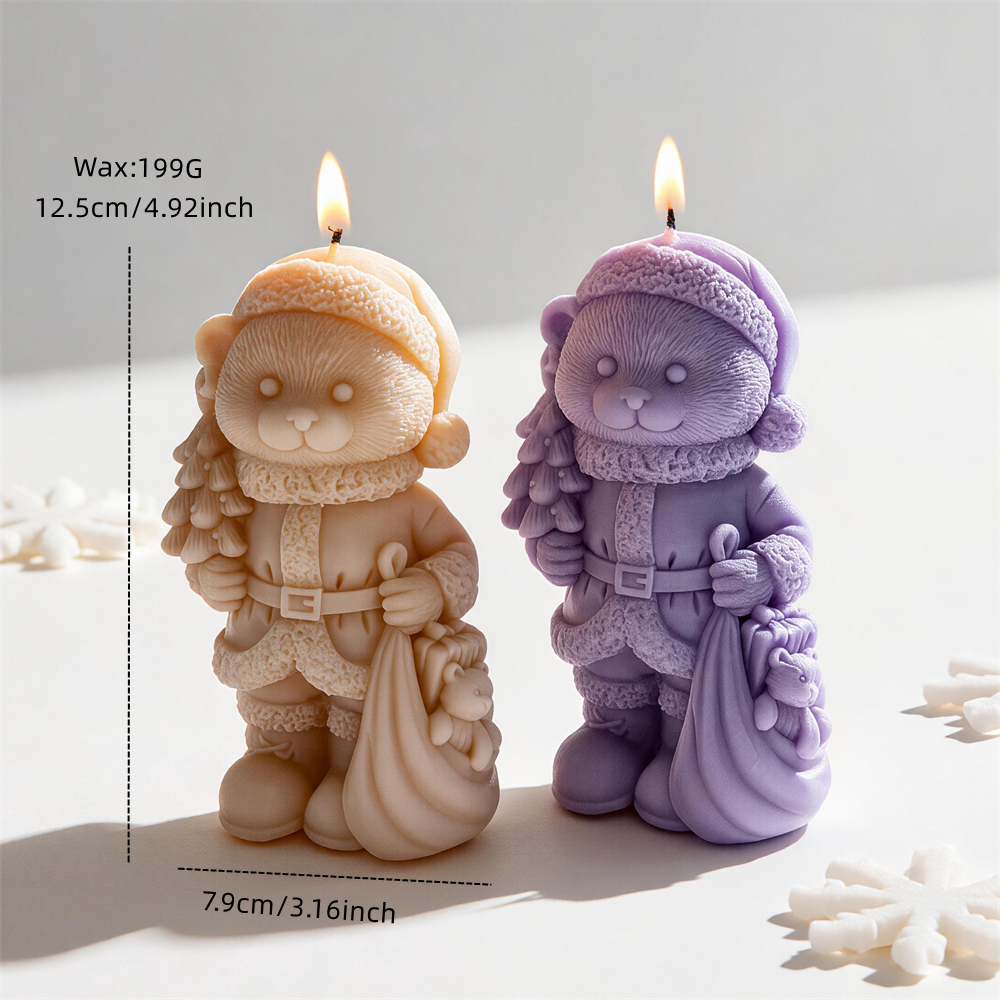 Christmas Bear Hold Gift Candl - Candle Making Soy Wax recension och pris