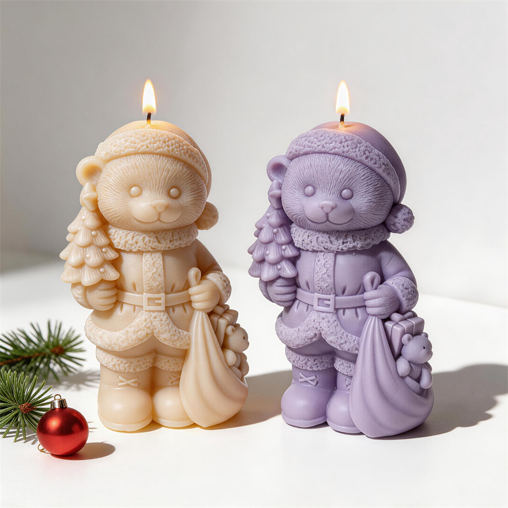 Christmas Bear Hold Gift Candl - Candle Making Soy Wax recension och pris