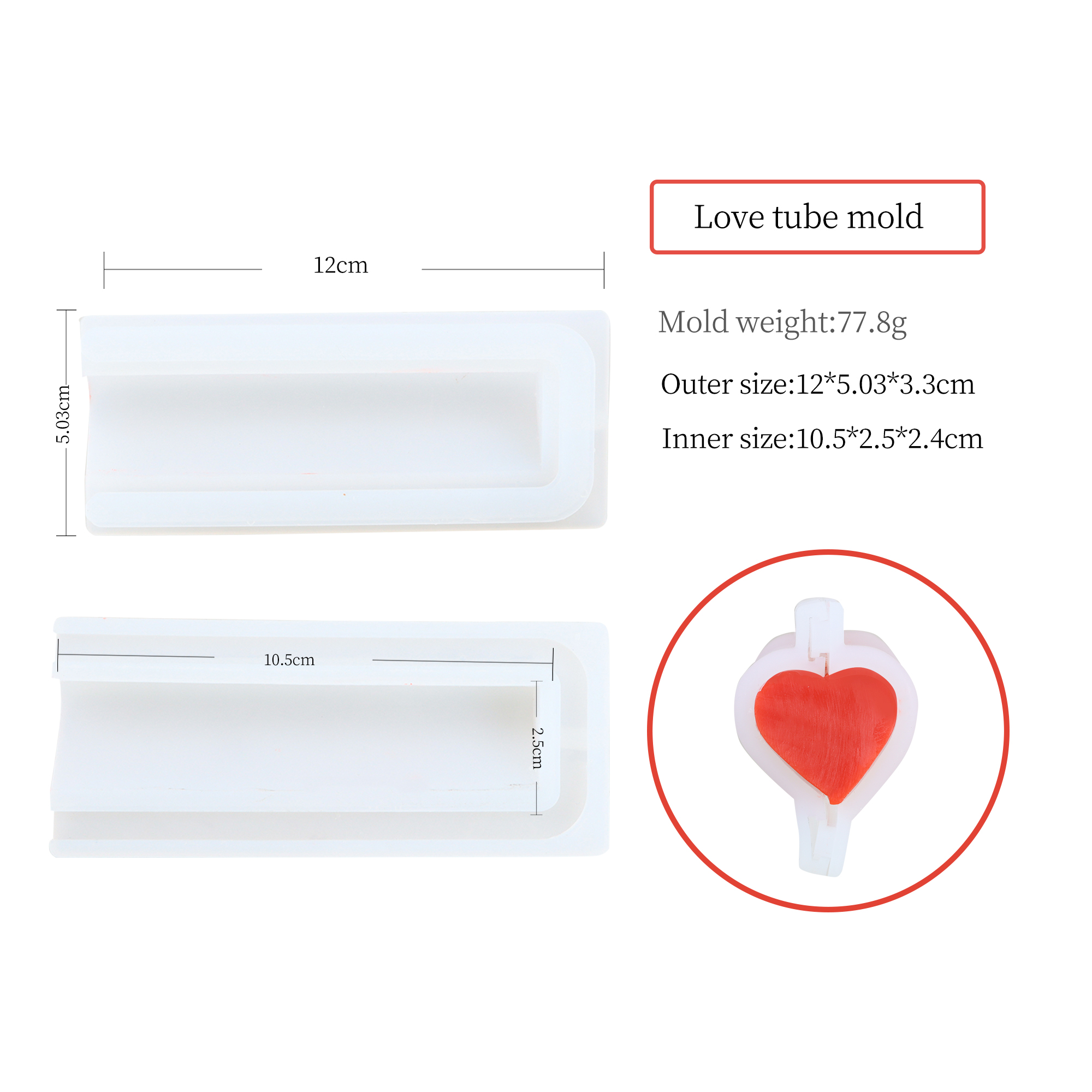 Mini 4.72 Inch Silicone Tube M - Candle Making Youtube recension och pris