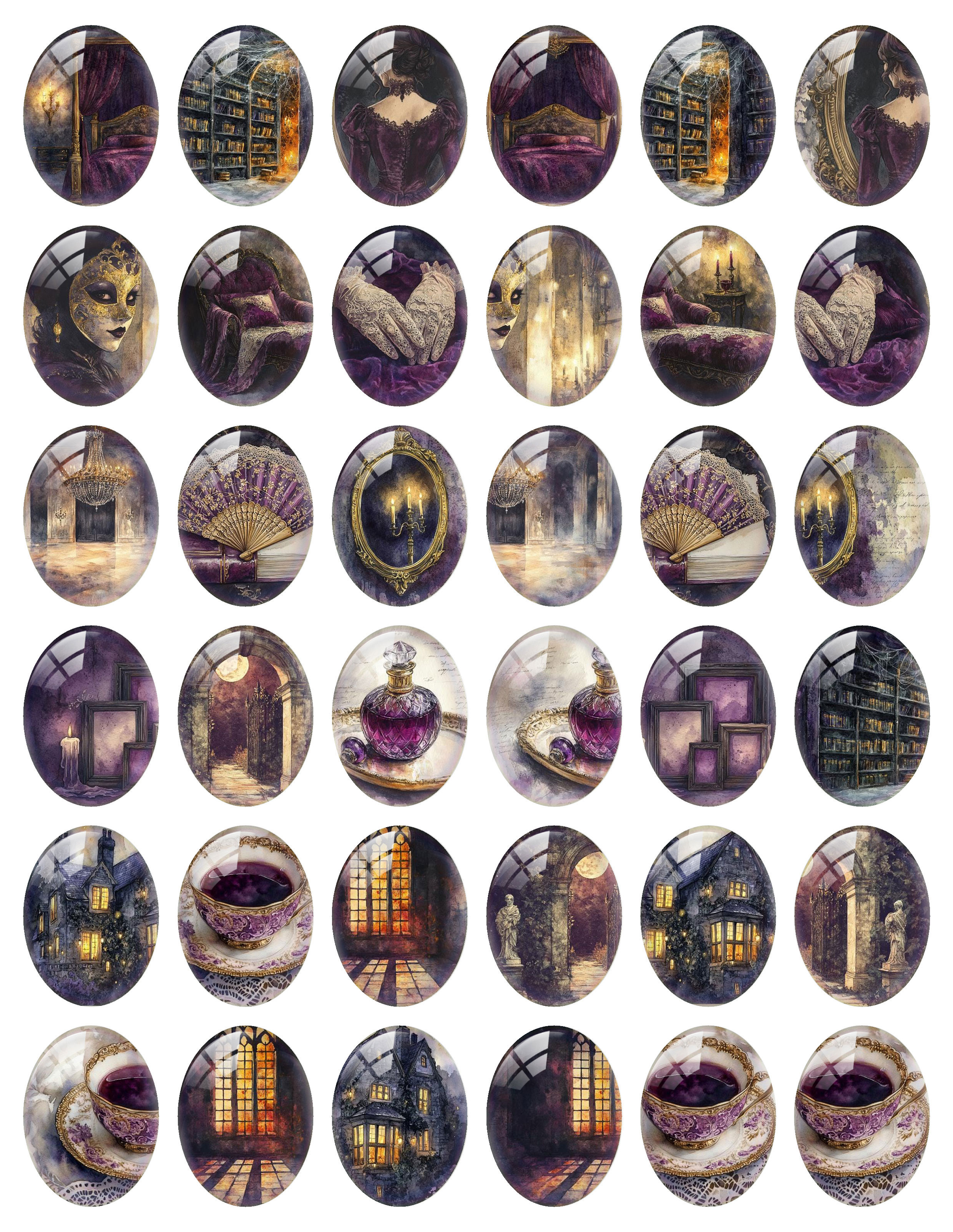 10pcs/lot Halloween Purple Got - Candle Making Glass recension och pris